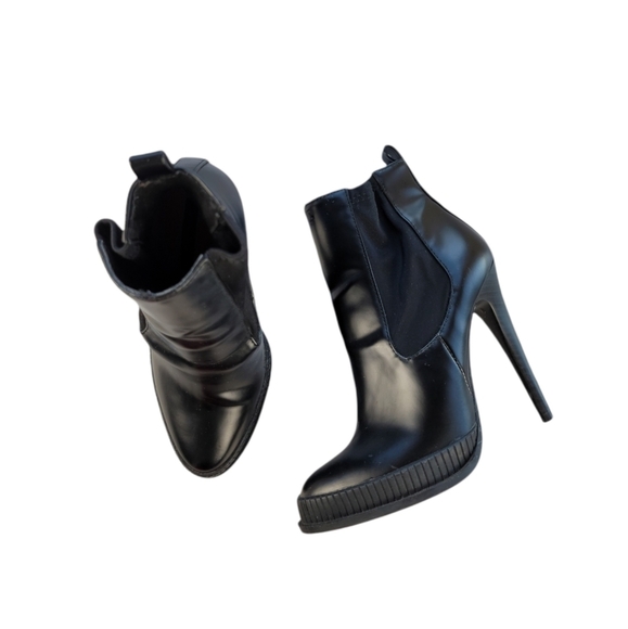 ZARA Traffaluc stiletto platform pull-on Ankle Boot - Picture 2 of 13